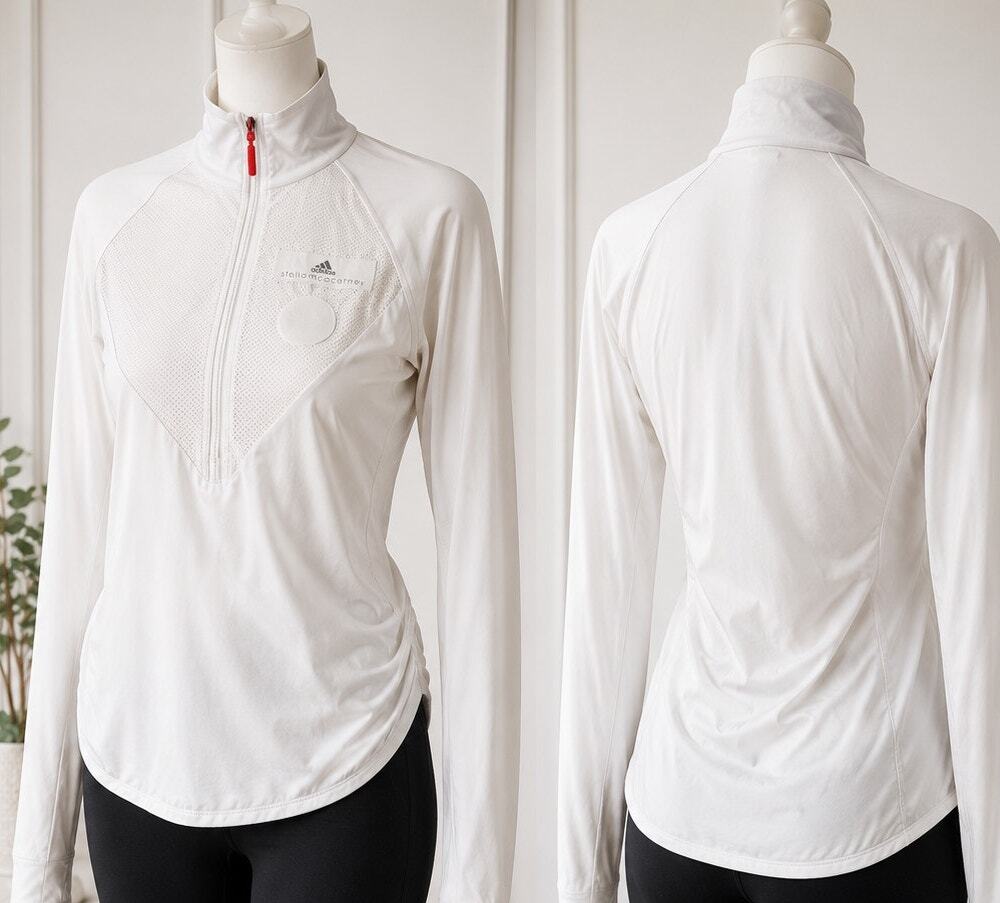 Adidas Stella McCartney Barricade Half Zip Jacket White Medium